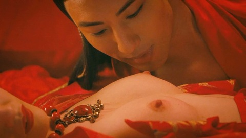 Tie Yuxiang from 3-D Sex and Zen: Extreme Ecstasy Naked. Breasts, close up, hard nipples. 916295