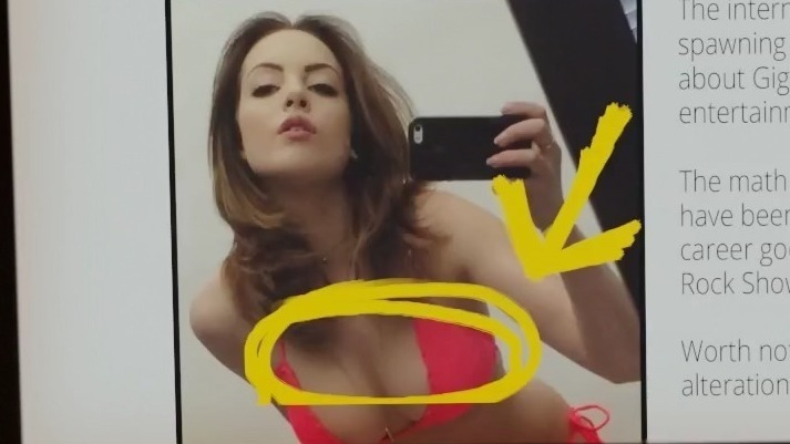 Hottest Elizabeth Gillies Scene in Sex&Drugs&Rock&Roll. Bikini, Sexy, cleavage, laptop. 770660