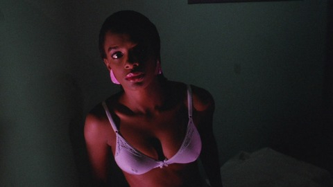 Sexiest Vanessa Bell Calloway Scene in Death Spa. Underwear, Black, SFW. 740473