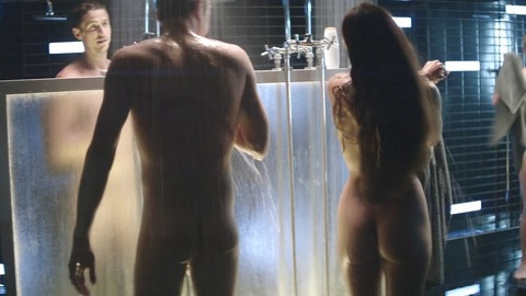 Kim Engelbrecht Nude in Dominion. Butt, brunette, coed showering. 741784