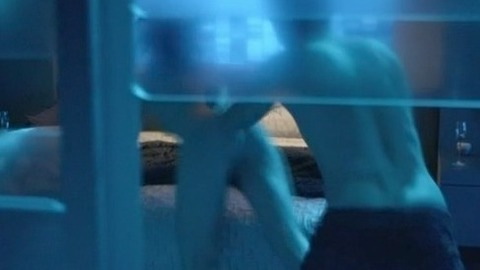 Bess Rous Naked in Murder in the First. Butt, bedroom, blue lighting. 741895