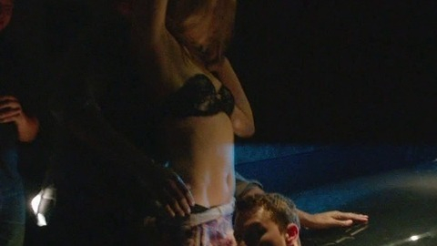 Georgina Haig in Reckless (2014) Sexy Underwear Adjusting Skirt Black Bra 742190
