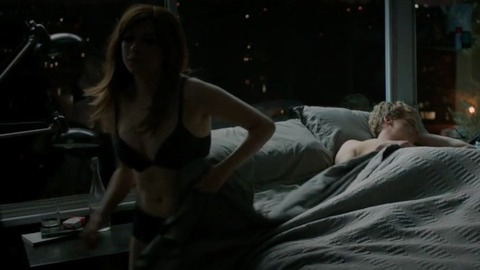 Aya Cash in You're the Worst (2014-2019) Underwear Black Bra And Panties Redhead 775269