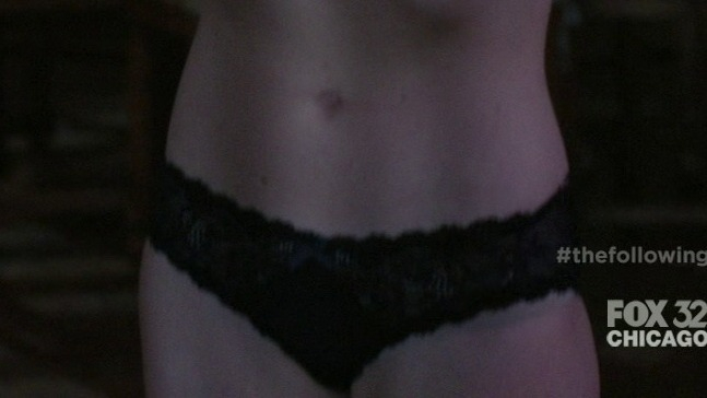 Sexiest Ruth Kearney Scene in The Following. Underwear, SFW, black bra. 762325