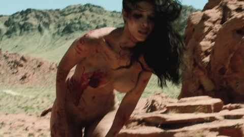 Micaela Schäfer Naked as Victim. Breasts, Bush, big breasts, blood. 745437