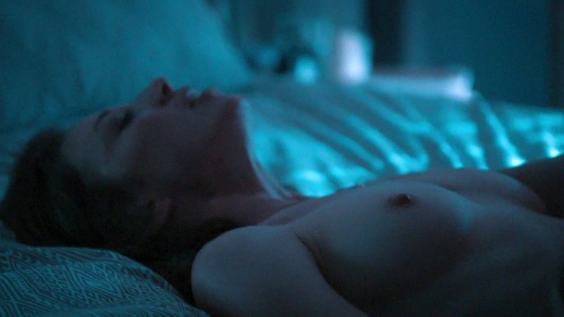 Nudes of Nora Durst from The Leftovers. Breasts, brunette, in bed. 745680