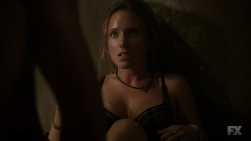 Sexiest Scenes of Romina Cerisola from The Bridge. Underwear, SFW, black lace underwear. 746639