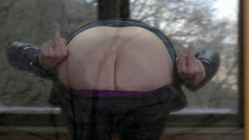 Cherami Leigh Naked in Not Cool. Butt, flashing butt, middle finger. 757933