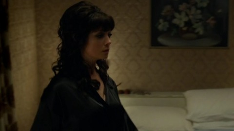 Antonia Prebble in Westside (2015-2018) Sexy Black Hair Black Robe 765365