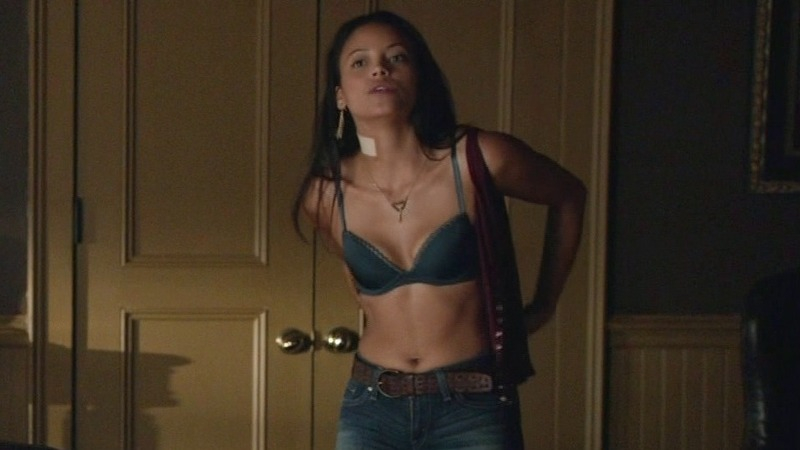 Sexiest Gabrielle Walsh Scene in The Vampire Diaries. Underwear, SFW, black woman. 748939