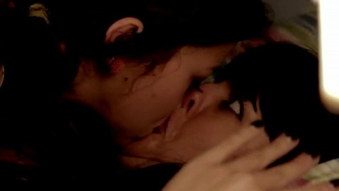 Emily Rogers in Sanctuary; Quite a Conundrum (2012) Sexy Lesbian Birthmark Kissing 749292