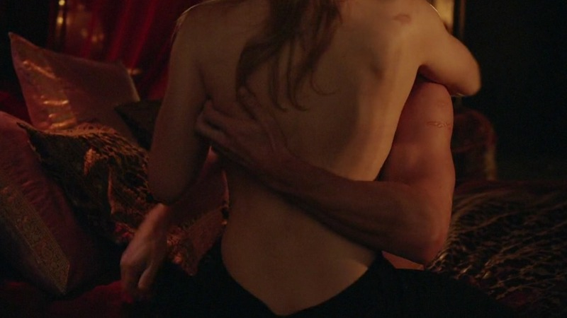 Arrow's Sexiest Scenes with Emily Bett Rickards. Sexy, back exposed, bed. 762480
