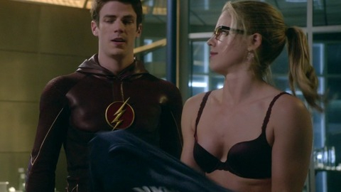 The Flash's Sexiest Scenes with Emily Bett Rickards. Underwear, Superhero, blonde. 768852