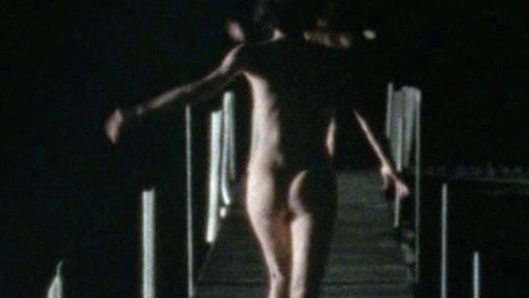 Britt Lower Naked in Beside Still Waters. Butt, dock, nighttime. 751855