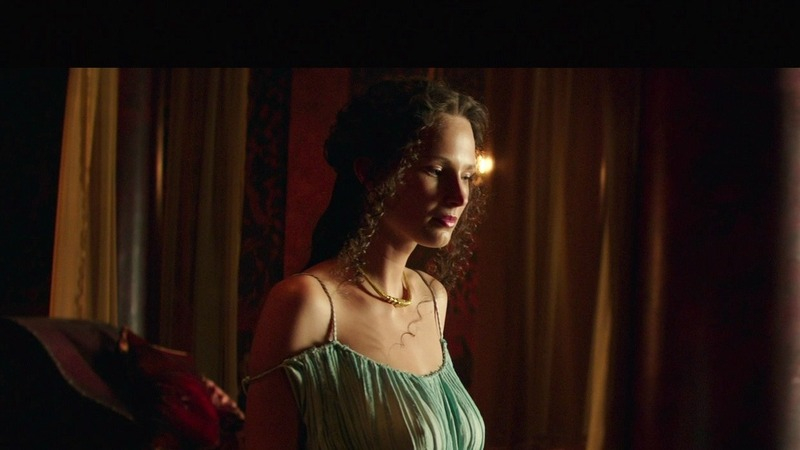 Sexiest Karolina Szymczak Scene in Hercules. Sexy, breasts through dress, brunette. 750799
