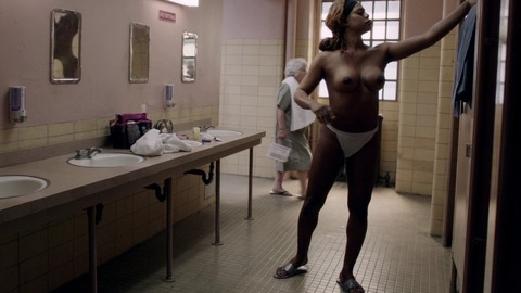 Laverne Cox Nude in Orange Is the New Black. Breasts, Black, brunette. 765532