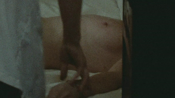 Monique Mélinand Naked in The Mouth Agape. Breasts, in bed, lying on back. 792007