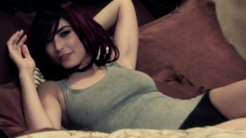Chanon Finley in 666: the Devil's Child  (2014) Sexy Underwear Black Panties Grey Tank Top 771905