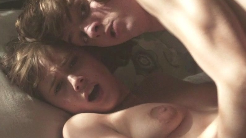 Mathilde Warnier Nude in The Grad Job. Breasts, big areolas, caught having sex. 752866