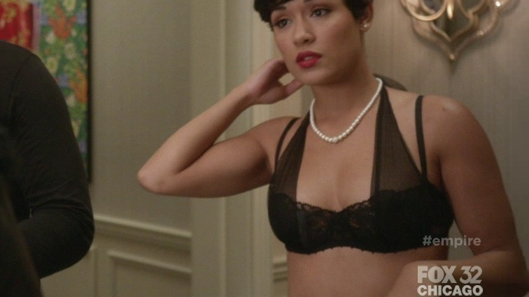 Sexiest Grace Byers Scene in Empire. Sexy, Underwear, SFW, black lace bra. 756271