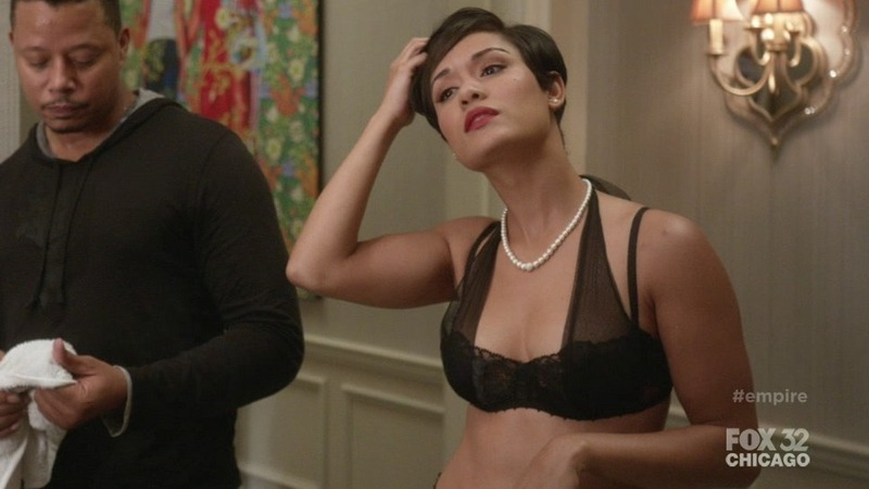 Hottest Grace Byers Scene in Empire. Sexy, Underwear, SFW, black lace bra. 756272