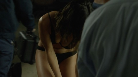 Sexiest Floriana Lima Scene in Allegiance. Underwear, bending forward, black underwear. 758293
