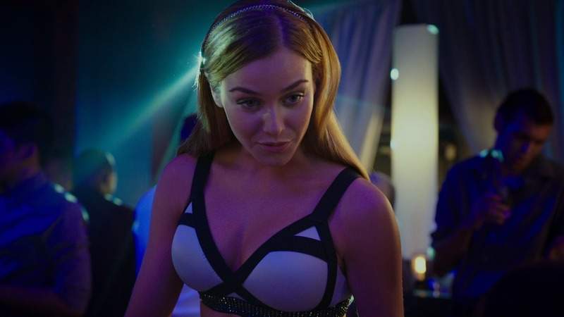 Sexiest Shot Girl Scenes. Sexy, black and white bra, cleavage. 765628
