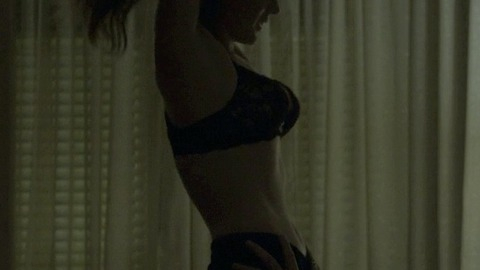 Christina Bennett Lind in House of Cards (2013-2018) Sexy Underwear Black Bra On Bed 758822