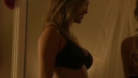Angeline Appel in Babysitter's Black Book (2015) Sexy Underwear Black Bra Brunette 759176