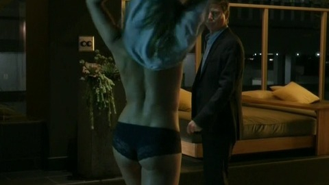 Lauren Swickard in Babysitter's Black Book (2015) Sexy Underwear Back Exposed Black Lace Underwear 759202