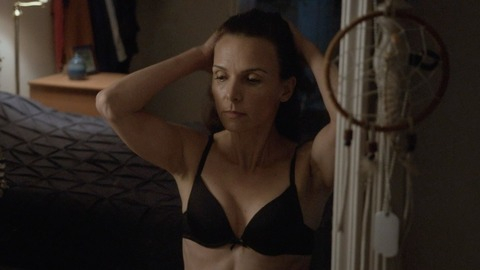 Luciana Pedraza in Wild Horses (2015) Underwear Black Bra Cleavage 770427