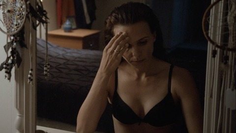 Luciana Pedraza in Wild Horses (2015) Underwear Black Bra Cleavage 770429