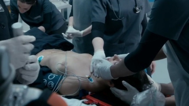 Patient from Critical Naked. Breasts, doctors, emergency room. 760895