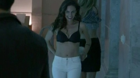 Sandra Luesse in Satisfaction (2014-2015) Sexy Underwear Black Bra Black Hair 776168