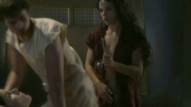 Sexiest Scenes of Ariadne from Olympus. Sexy, brunette, laying in bed. 763127