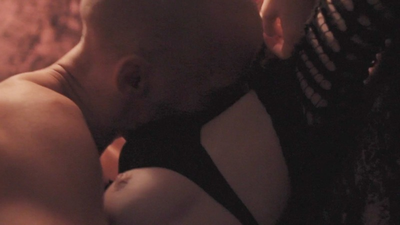 Charmaine Lewis Naked in Strange Blood. Breasts, couple, couple kissing. 762751