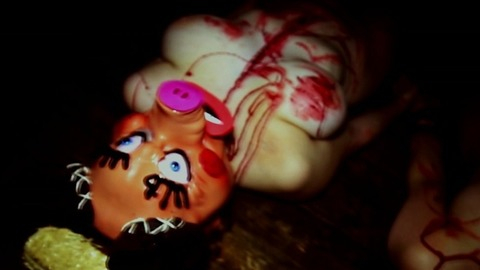 Porcelain Dalya Naked as The Coed. Breasts, bloody, mask. 762957