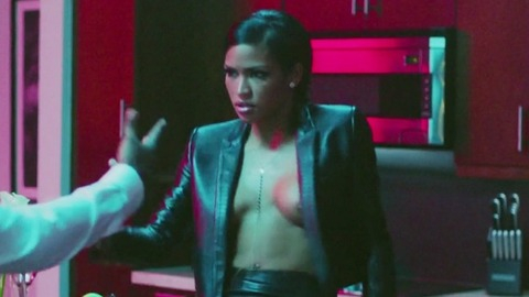 Cassie Ventura Naked in "3 AM" Sean John Fragrance Commercial. Breasts, Black, black hair. 763465