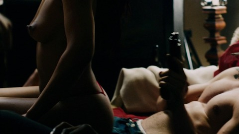Jacqueline Hicks in Monsters: Dark Continent (2014) Breasts Thong Breasts Couple In Bed 764530