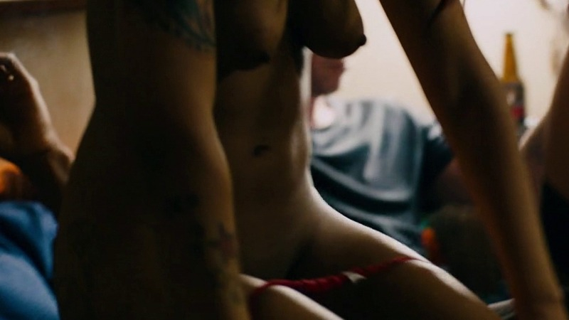 Jacqueline Hicks Nude as Stripper 1. Breasts, Bush, Black, Tattoos. 764534
