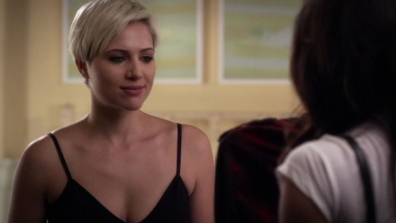 Hottest Sara Harvey Scenes. Underwear, SFW, black bra. 768819