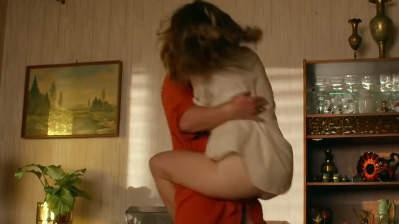 Esther Stephens Nude as Ngaire Munroe. Butt, brunette, man picking up woman. 793802