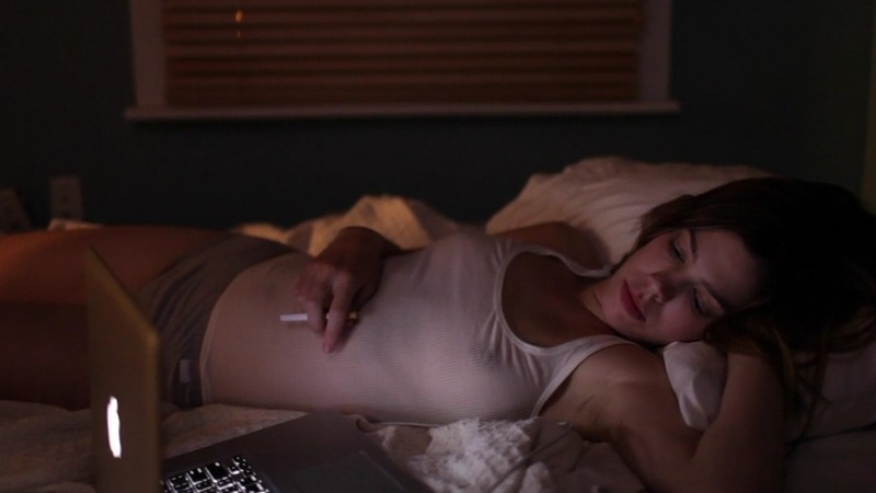 Night Life's Sexiest Scenes with Katherine Folk-Sullivan. Sexy, Underwear, brunette, cigarette. 769200