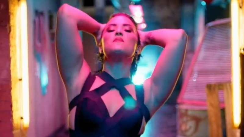 Hottest Demi Lovato Scene in Cool for the Summer. Sexy, Underwear, SFW, black hair. 769880