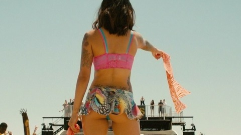 Levy Tran in Furious 7 (2015) Thong Sexy Underwear Back Exposed Blue Thong 773744
