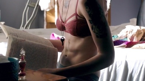 Graceland's Sexiest Scenes with Katherine Crawford. Sexy, Underwear, Tattoos, couple. 771336