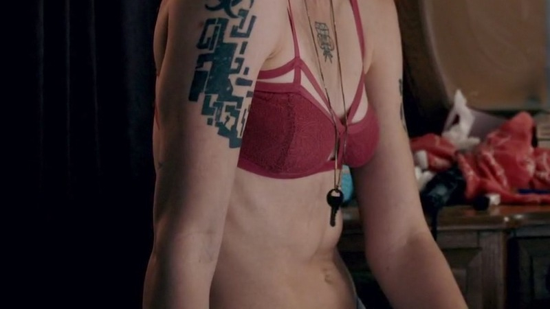 Sexiest Katherine Crawford Scene in Graceland. Sexy, Underwear, Tattoos, cleavage. 771337