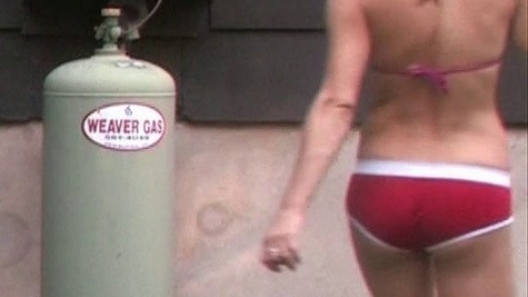Hottest Meghan Miller Scene in Kids Go to the Woods... Kids Get Dead. Bikini, SFW, brunette. 770258