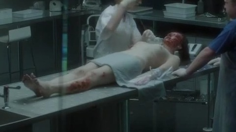 Poppy Corby-Tuech in Silent Witness (1996-2018) Breasts Prosthetic Autopsy Bloody 770546