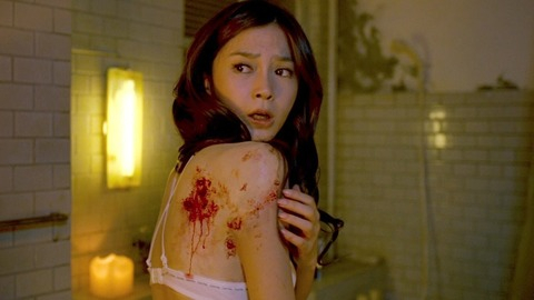 Angelababy in Black & White Episode 1: The Dawn of Assault (2012) Sexy Underwear Bathroom Bloody 770963